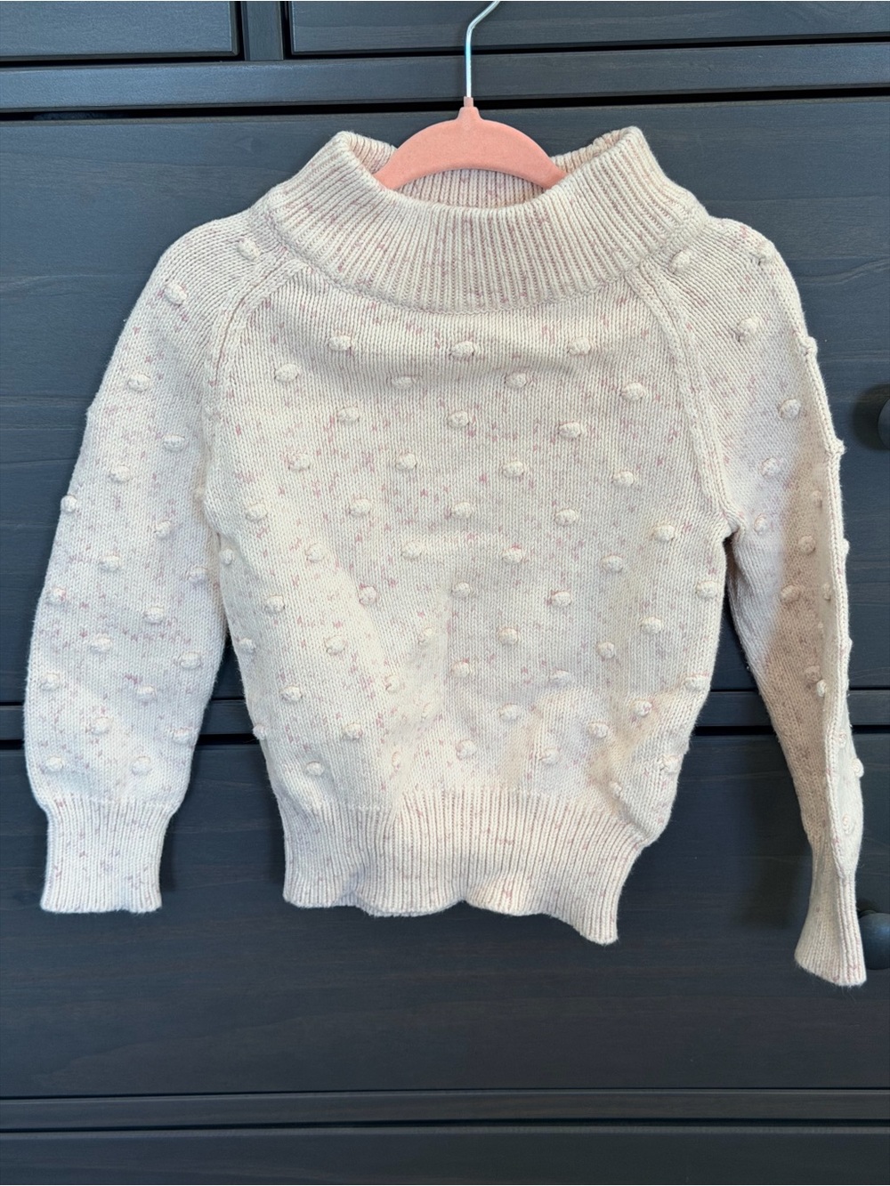 Jamie Kay Pink Flecked Dot Knit Sweater